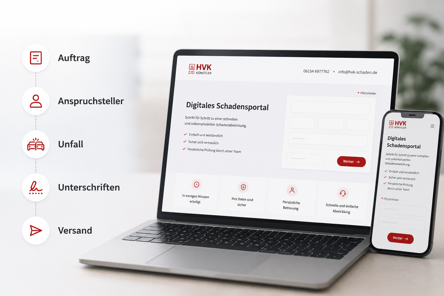 Digitale Schadenaufnahme mit HVK